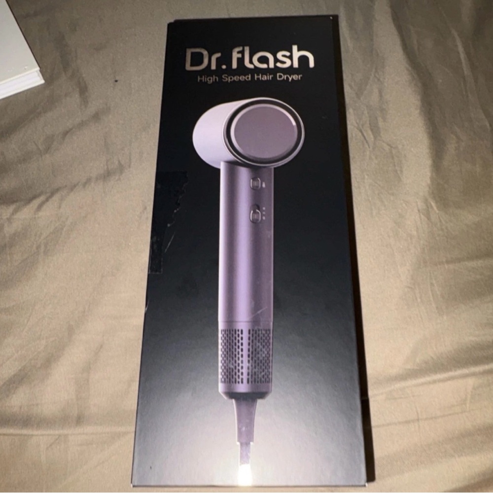 Dr. Flash Hair Dryer S9 - Sleek Black Packaging